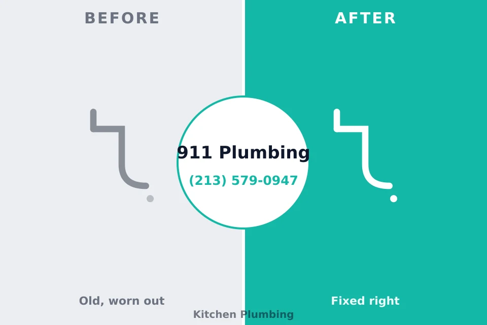 Before and after: plumbing company Dennis, TX